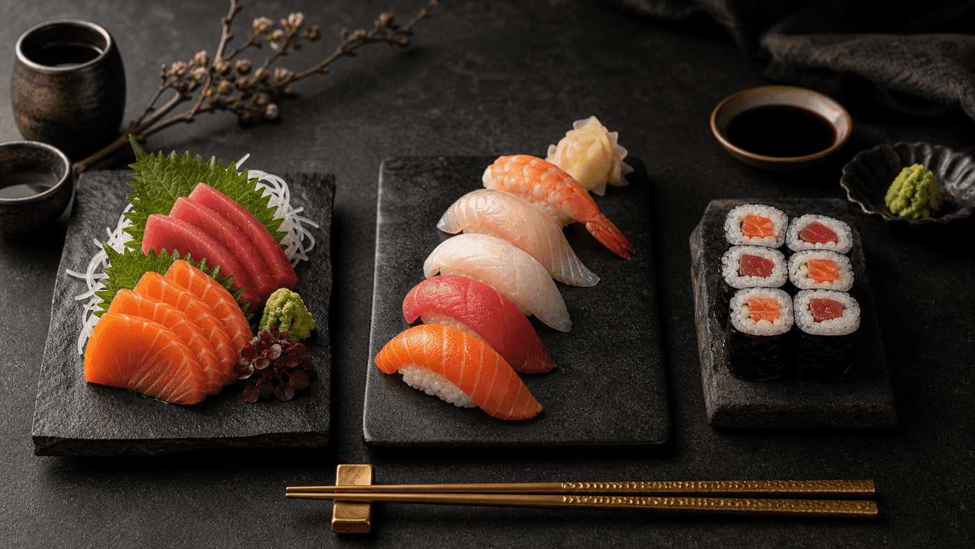 Nigiri sashimi and rolls guide for Miyora Sushi in St Neots
