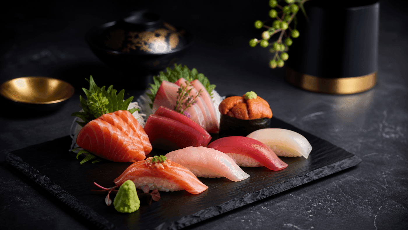 Seasonal sushi ingredients for Miyora Sushi pre-order delivery in St Neots