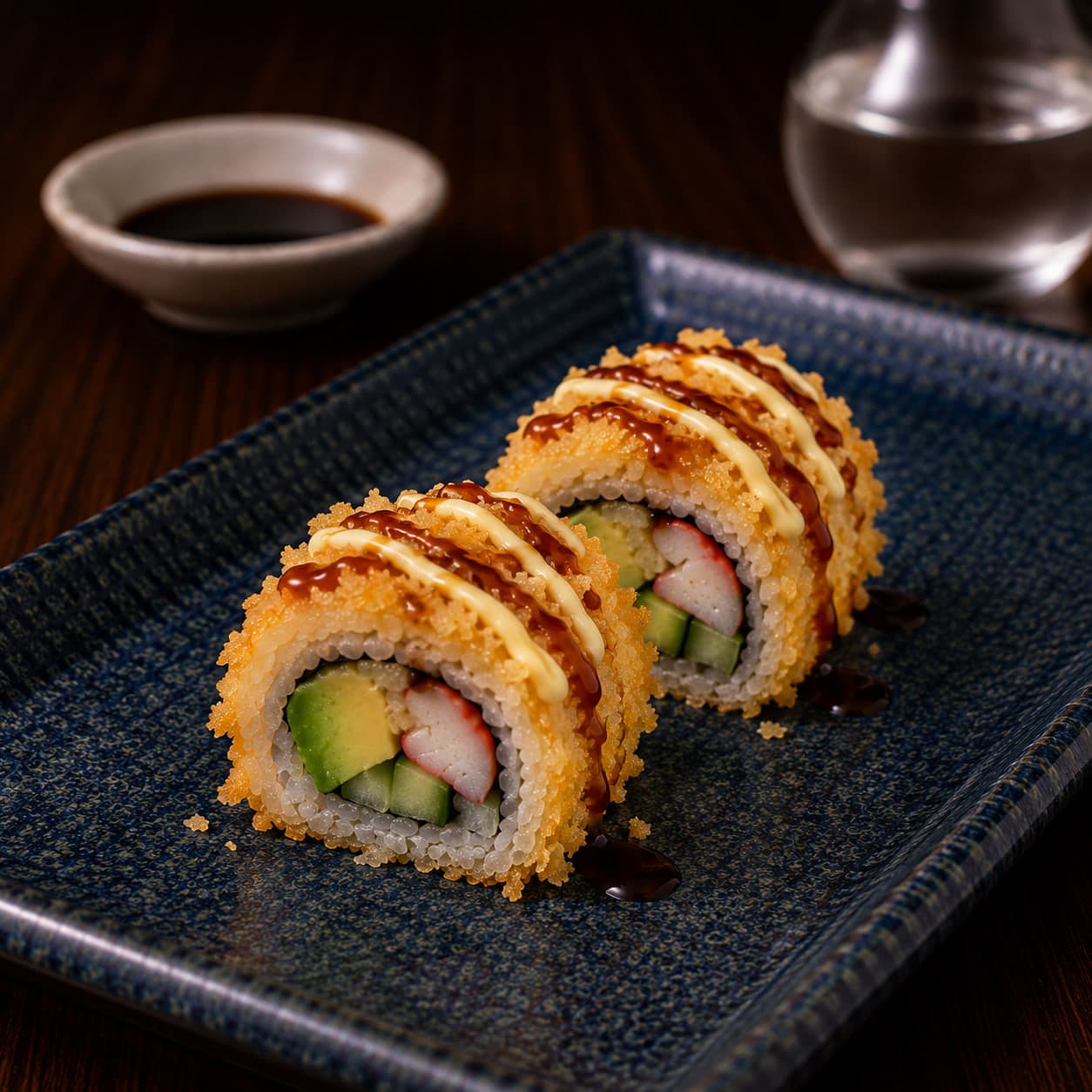 Crispy California Roll from Miyora Sushi pre-order sushi menu in St Neots
