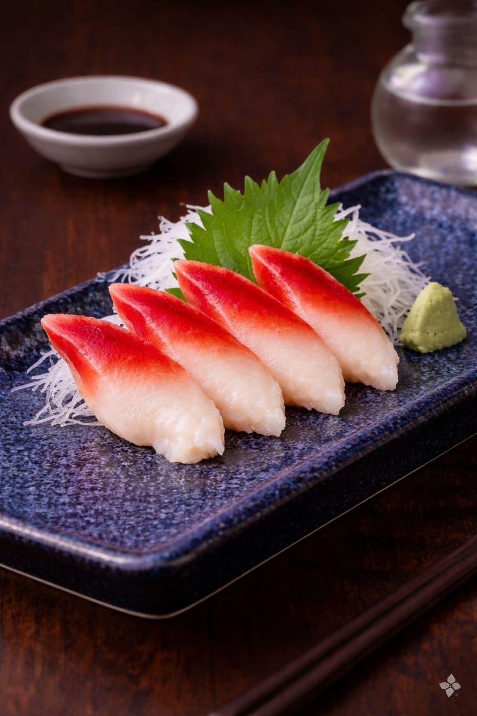 Hokkigai Sashimi from Miyora Sushi pre-order sushi menu in St Neots