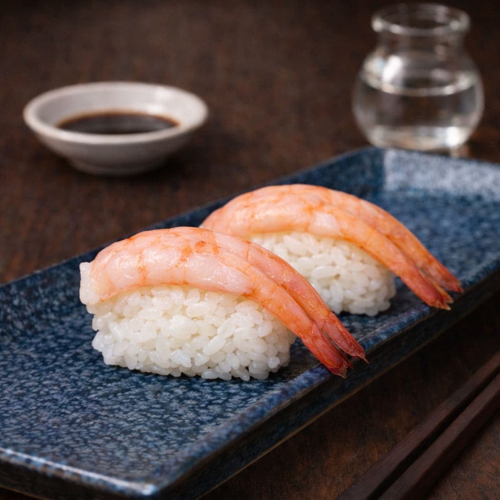 Sweet Shrimp Nigiri from Miyora Sushi pre-order sushi menu in St Neots