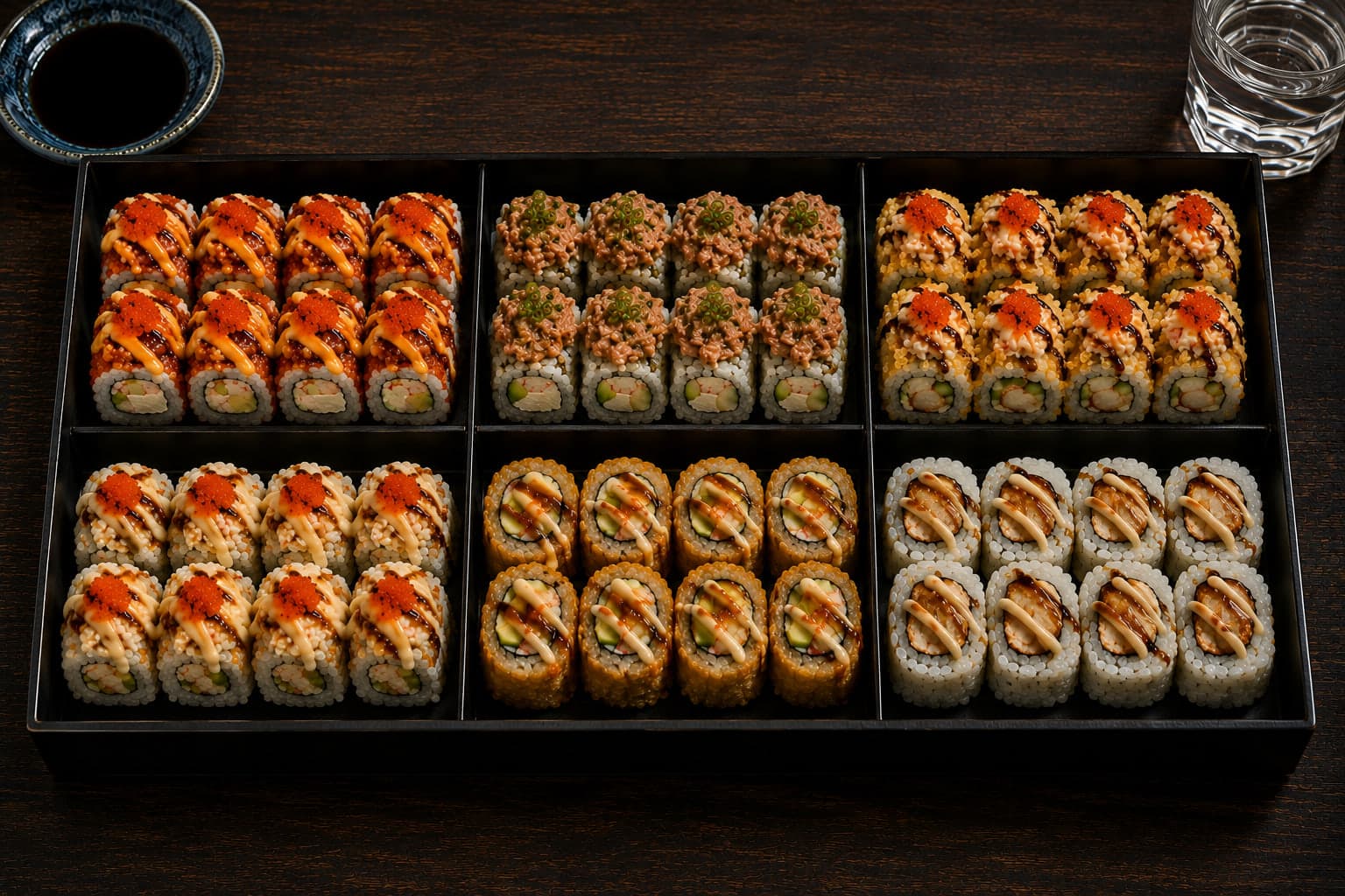 The Roll Set from Miyora Sushi pre-order sushi menu in St Neots