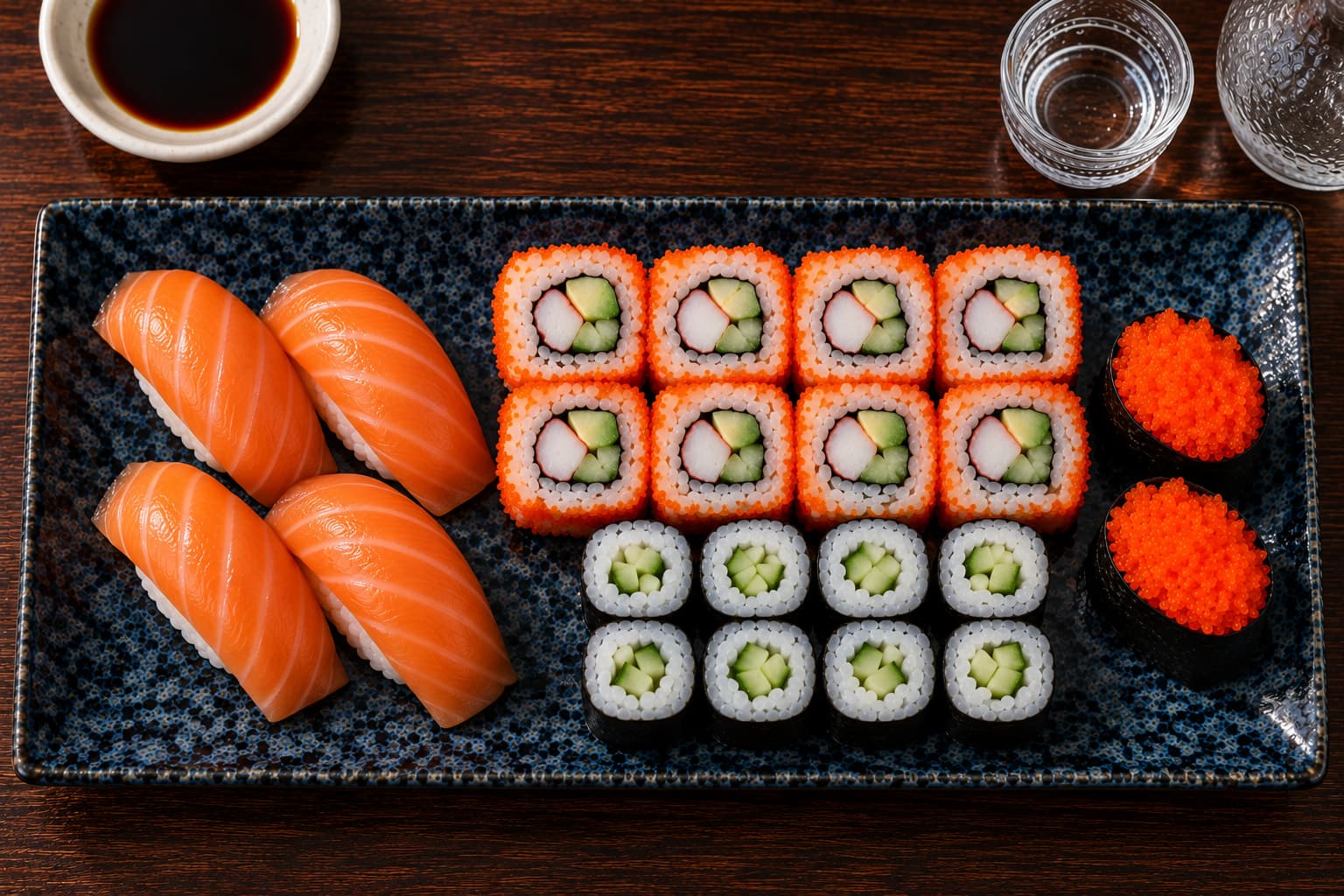The Sharing Set from Miyora Sushi pre-order sushi menu in St Neots