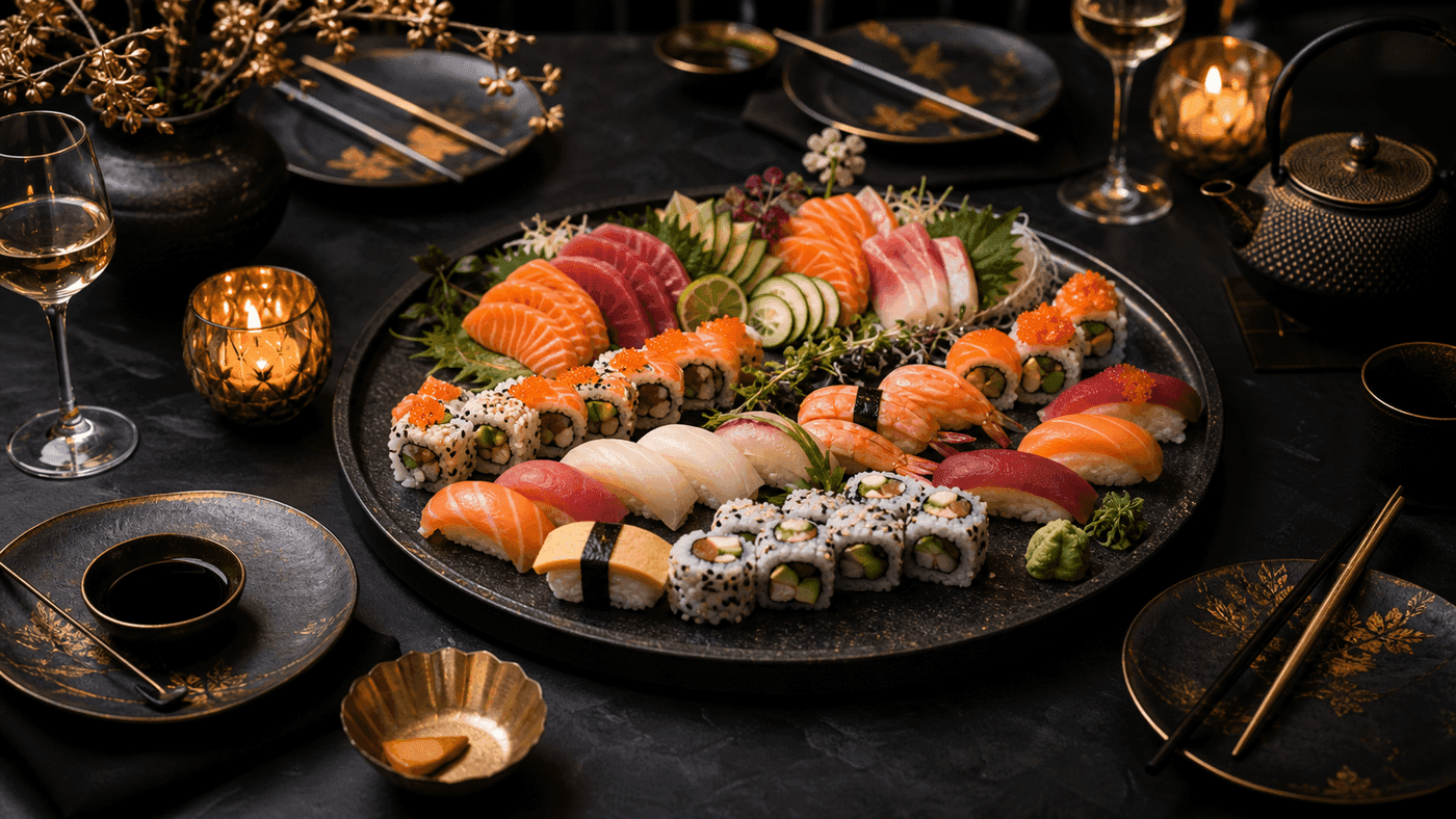 Sushi party platter planning with Miyora Sushi St Neots