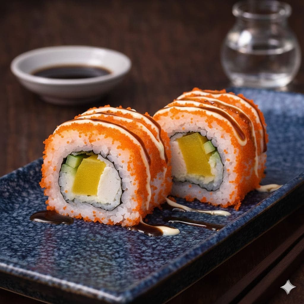 Classic California Uramaki from Miyora Sushi pre-order sushi menu in St Neots