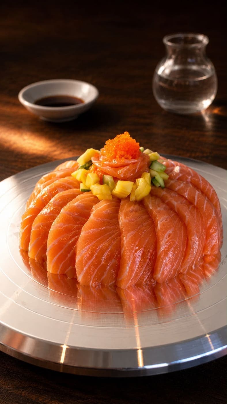 Salmon Cake from Miyora Sushi pre-order sushi menu in St Neots