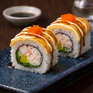 caramelised crab supreme uramaki