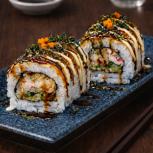 Home crispy chicken uramaki (6 pcs)