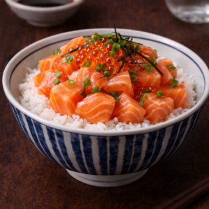 Home salmon bowl
