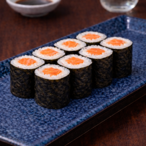 Home salmon hosomaki