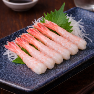 Home sweet shrimp sashimi