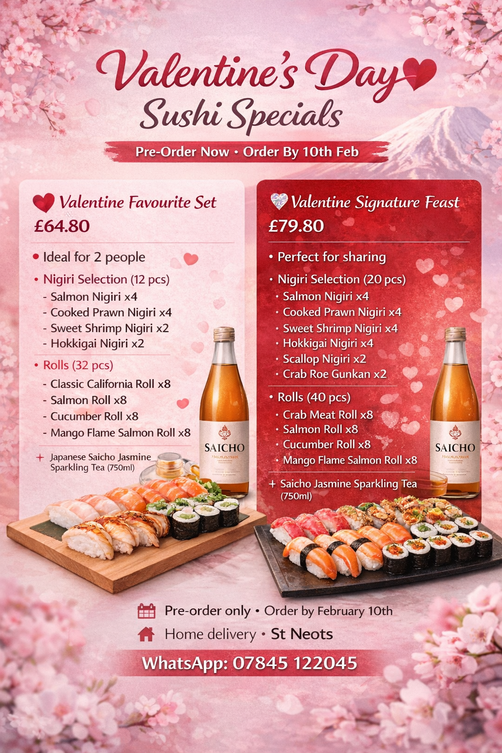 valentines menu